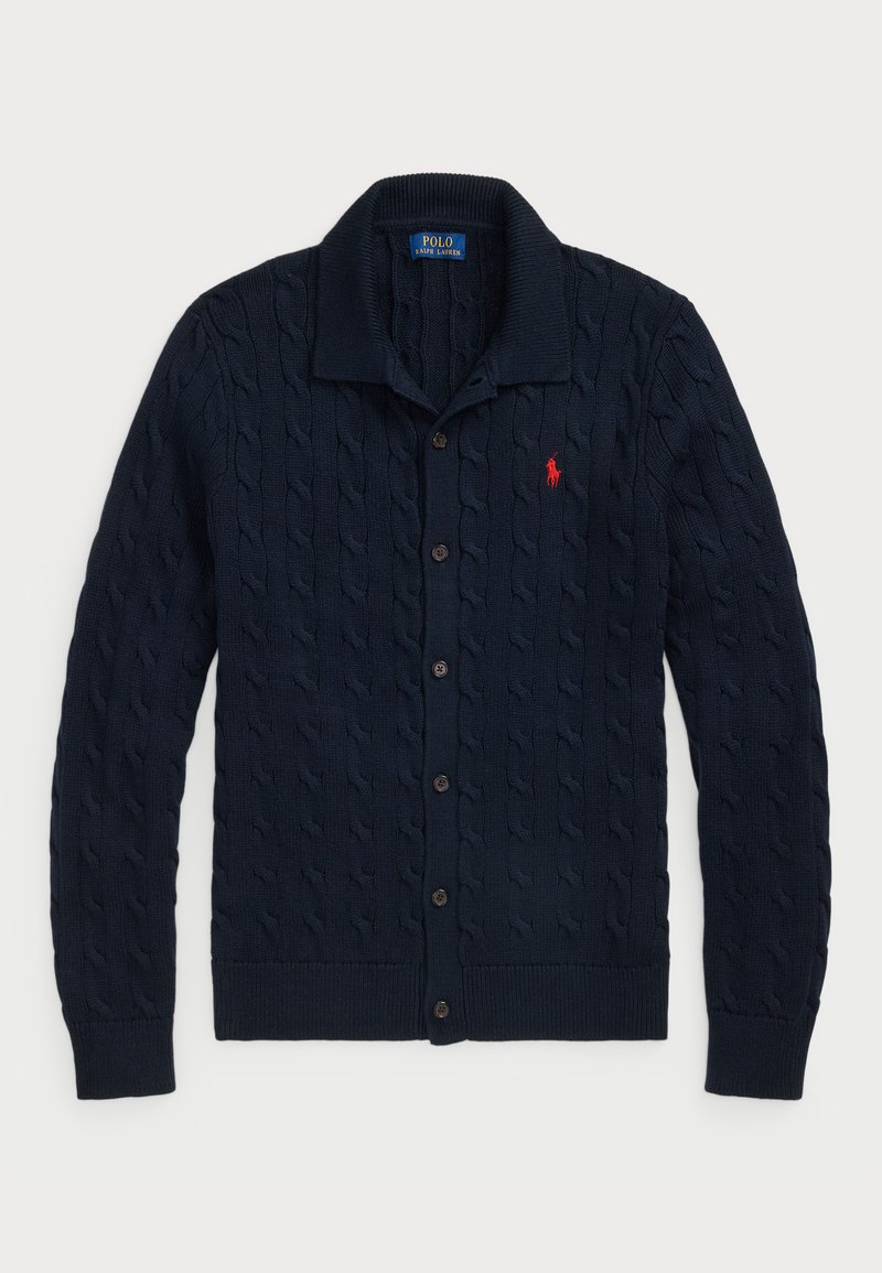Polo Ralph Lauren CABLE-KNIT CARDIGAN - Neuletakki - hunter navy