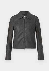 Veste en similicuir - black