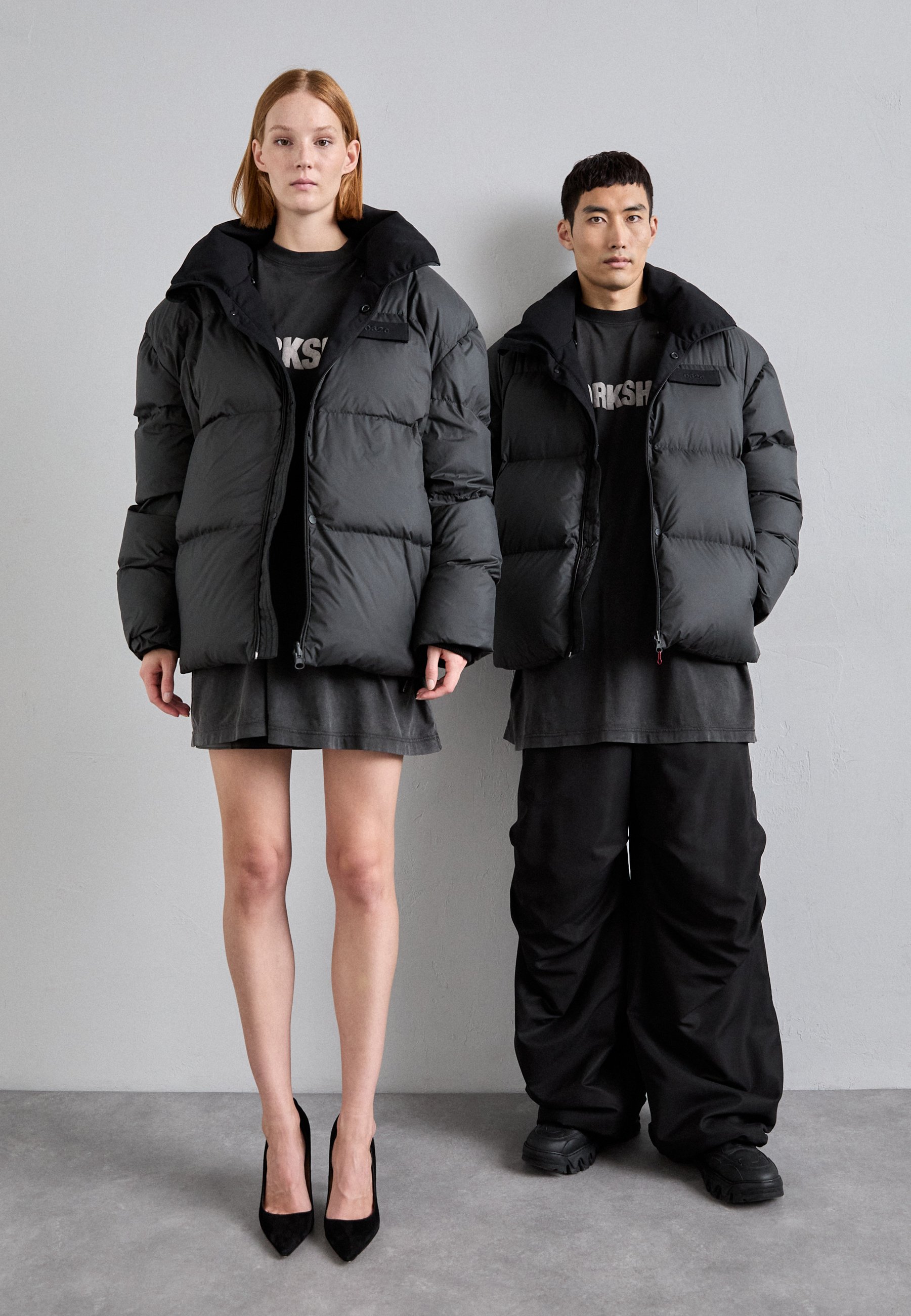 032c CONCEALED REVERSIBLE JACKET UNISEX - Down jacket - black