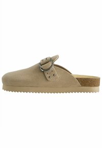 BUCKLED WITH STUD DETAILS  - Slip-on sandaler - taupe
