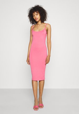 BASIC CAMI MIDI DRESS - Vestido ligero - rose