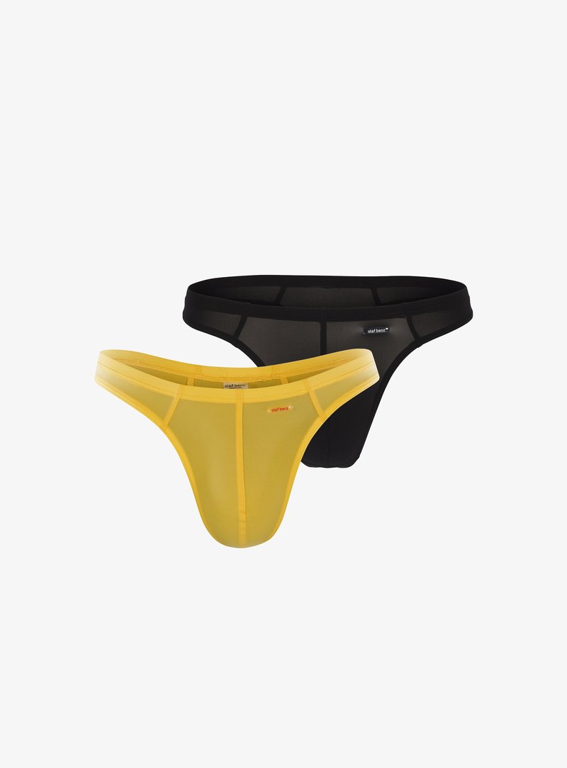 Olaf Benz 2-PACK - Briefs - black-mustard