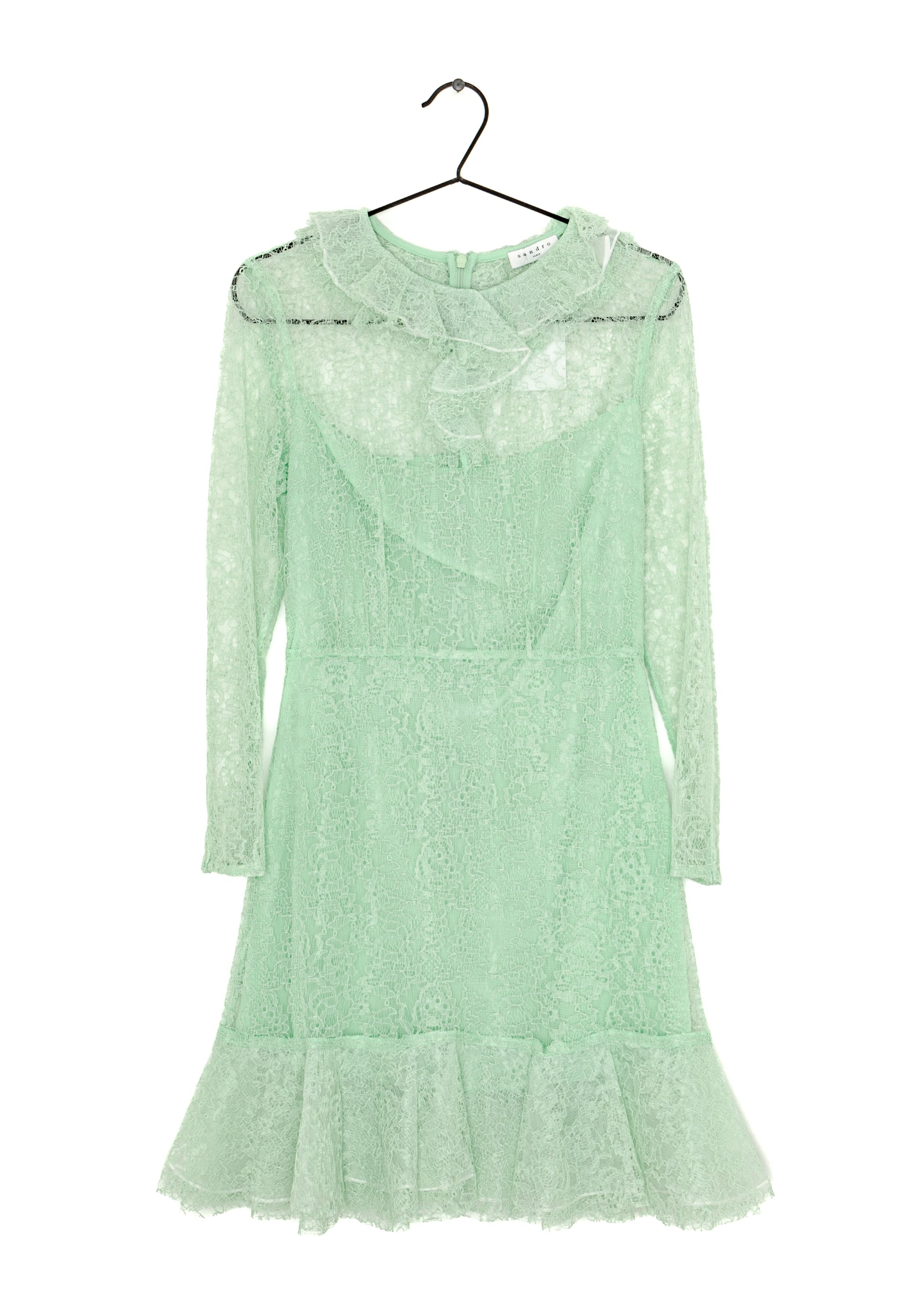 sandro green lace dress Day - - (Pre-owned) summersale40