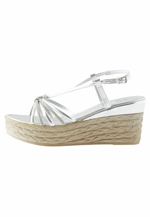 FOREVER COMFORT BLING MULTI STRAP - Sandalias de cuña - silver