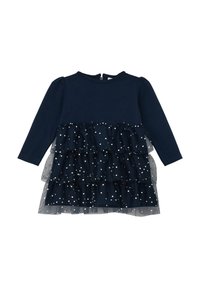 s.Oliver VOLANTS - Jerseykleid - navy