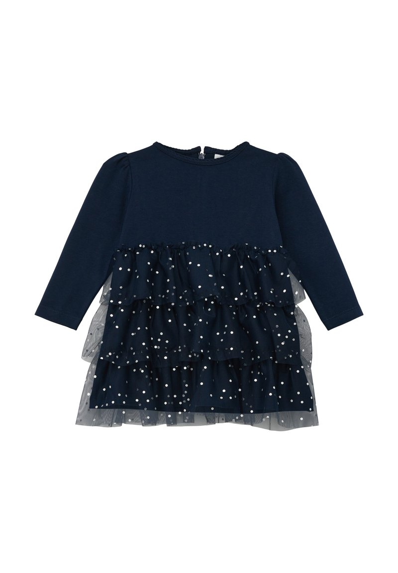 s.Oliver VOLANTS - Jerseykleid - navy