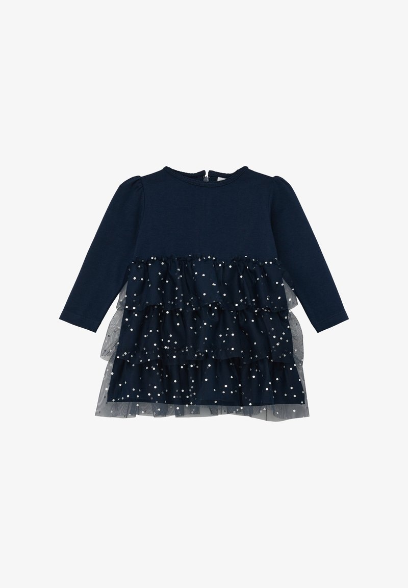 s.Oliver VOLANTS - Jerseykleid - navy
