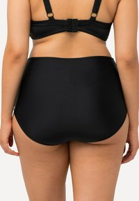 Ulla Popken DRAPIERUNG HIGH WAIST - Bikini pezzo sotto - black