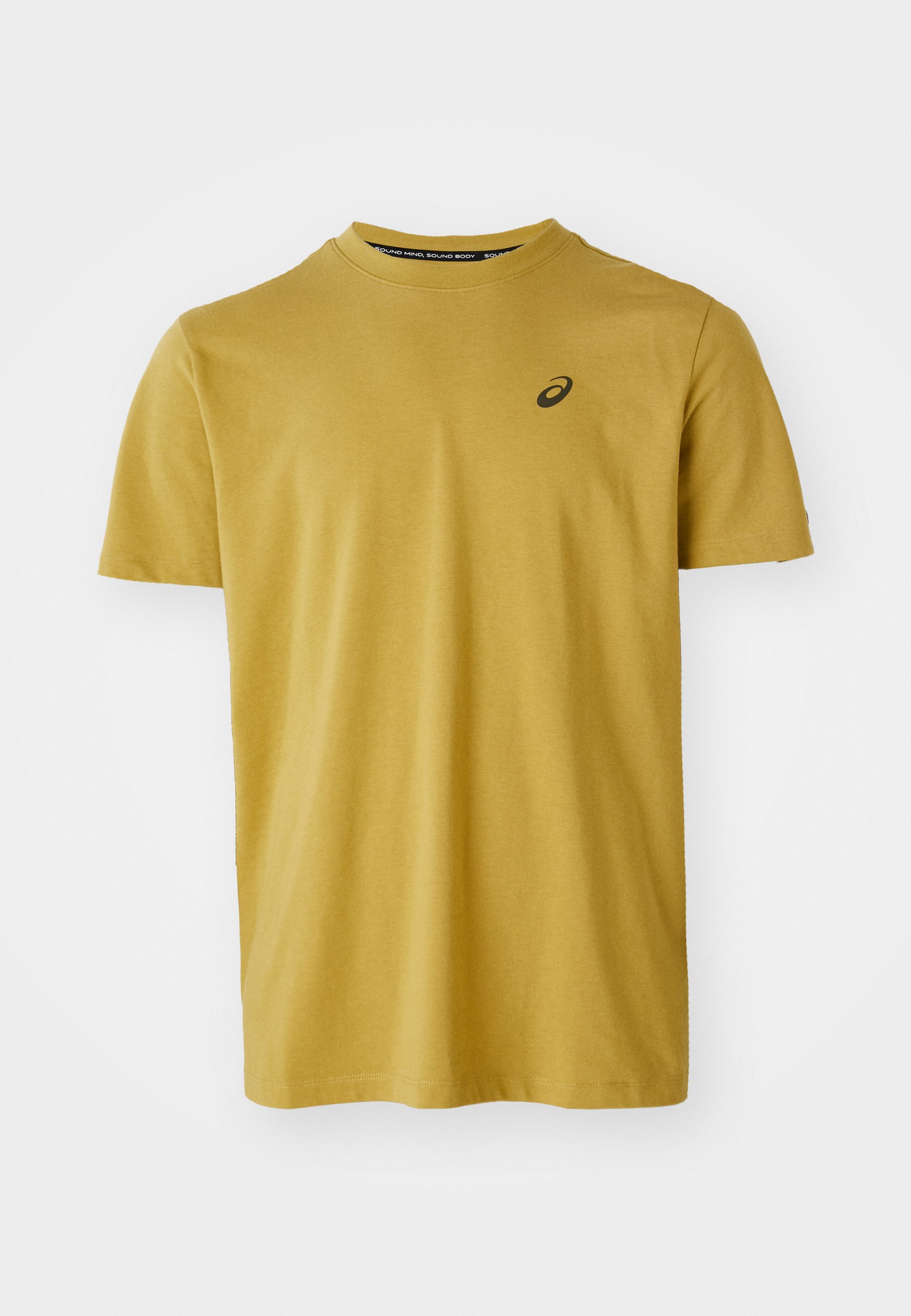 ASICS ROAD GRAPHIC TEE MEN - Print T-shirt - lemongrass/mustard