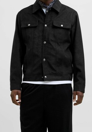 Kunstlederjacke - black