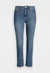 HIGH RISE STRAIGHT ANKLE JEAN - Tiesaus kirpimo džinsai - dusk indigo wash
