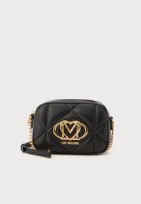 EMBOSSED - Torba čez telo - black