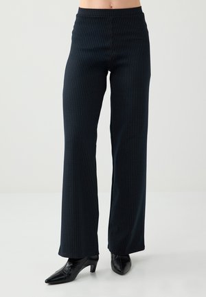 REGULAR WAIST LONG WIDE  - Pantaloni - navy blue