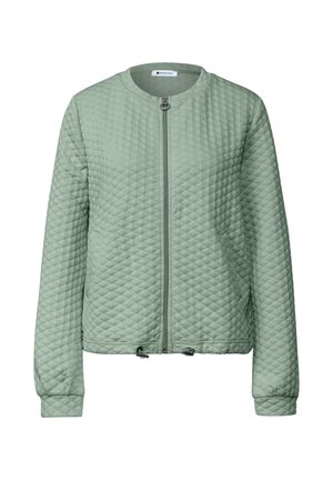 Street One, JACKE MIT RUNDHALS UND STRUKTUR - Gilet - eucalyptus green