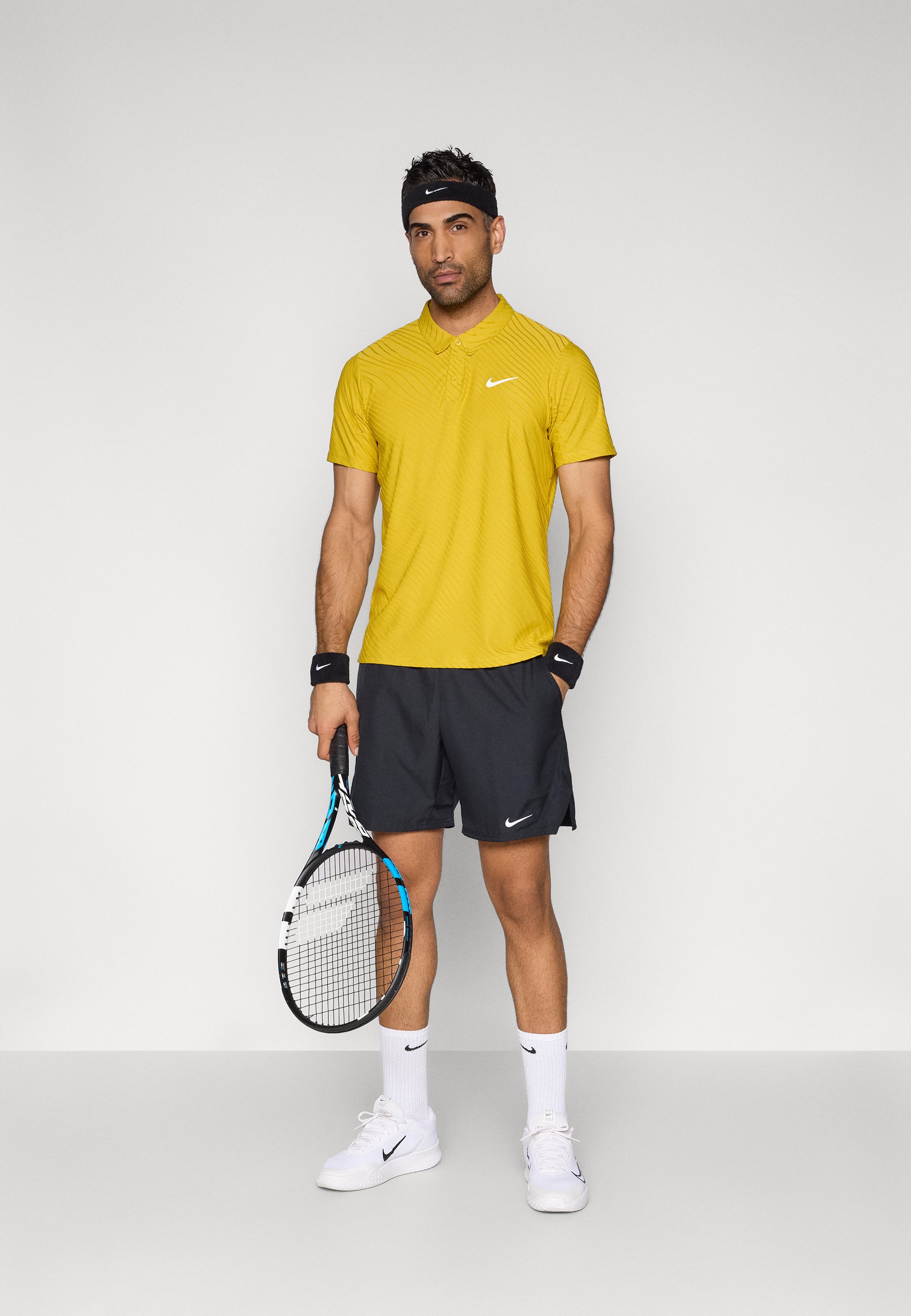 Nike Performance NIKECOURT ADVANTAGE SLAM - Polo shirt - saffron