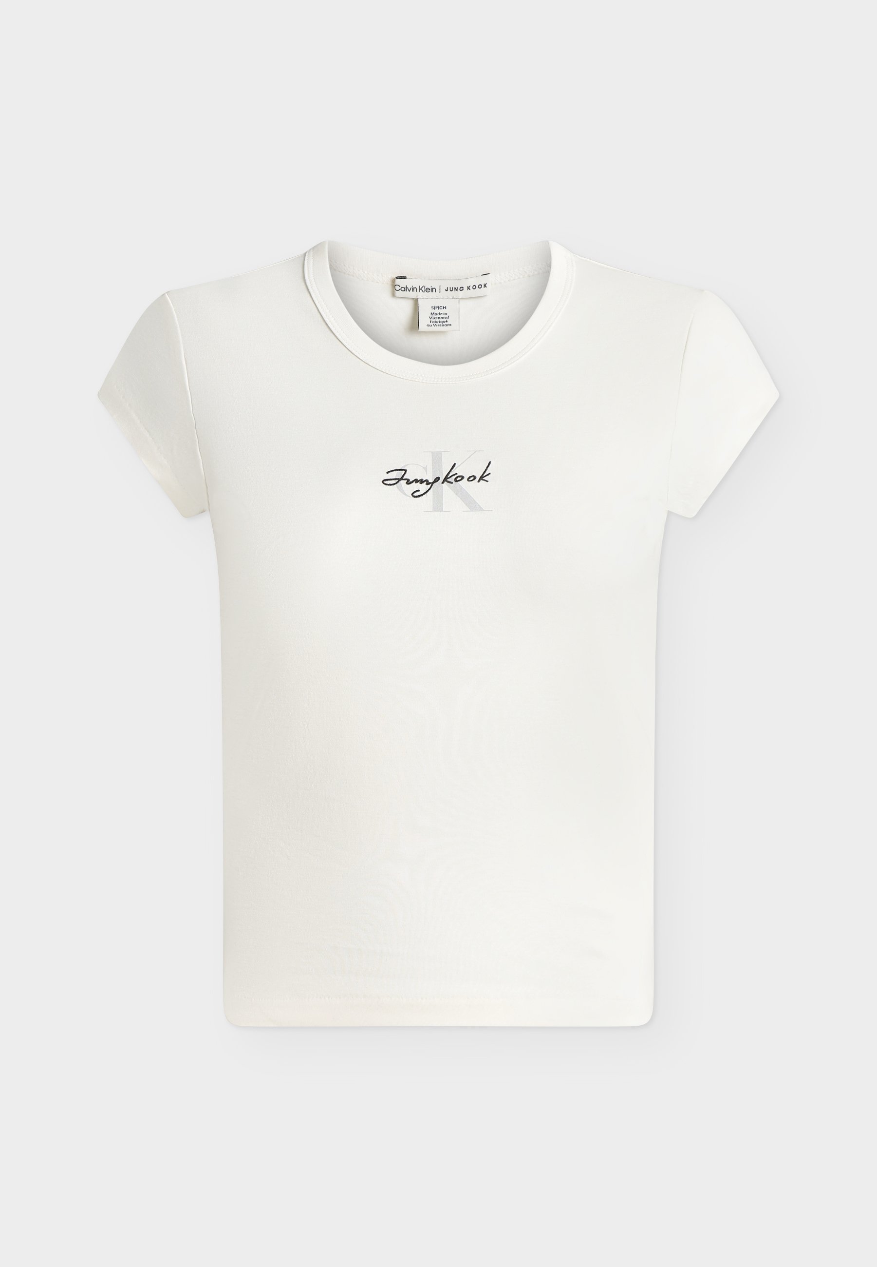 Calvin Klein Jeans JUNG KOOK MONOGRAM BABY TEE - Basic T-shirt