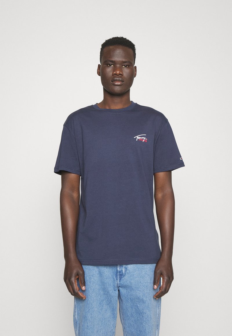 Tommy Jeans FLAG Tshirt basic/granatowy Zalando.pl