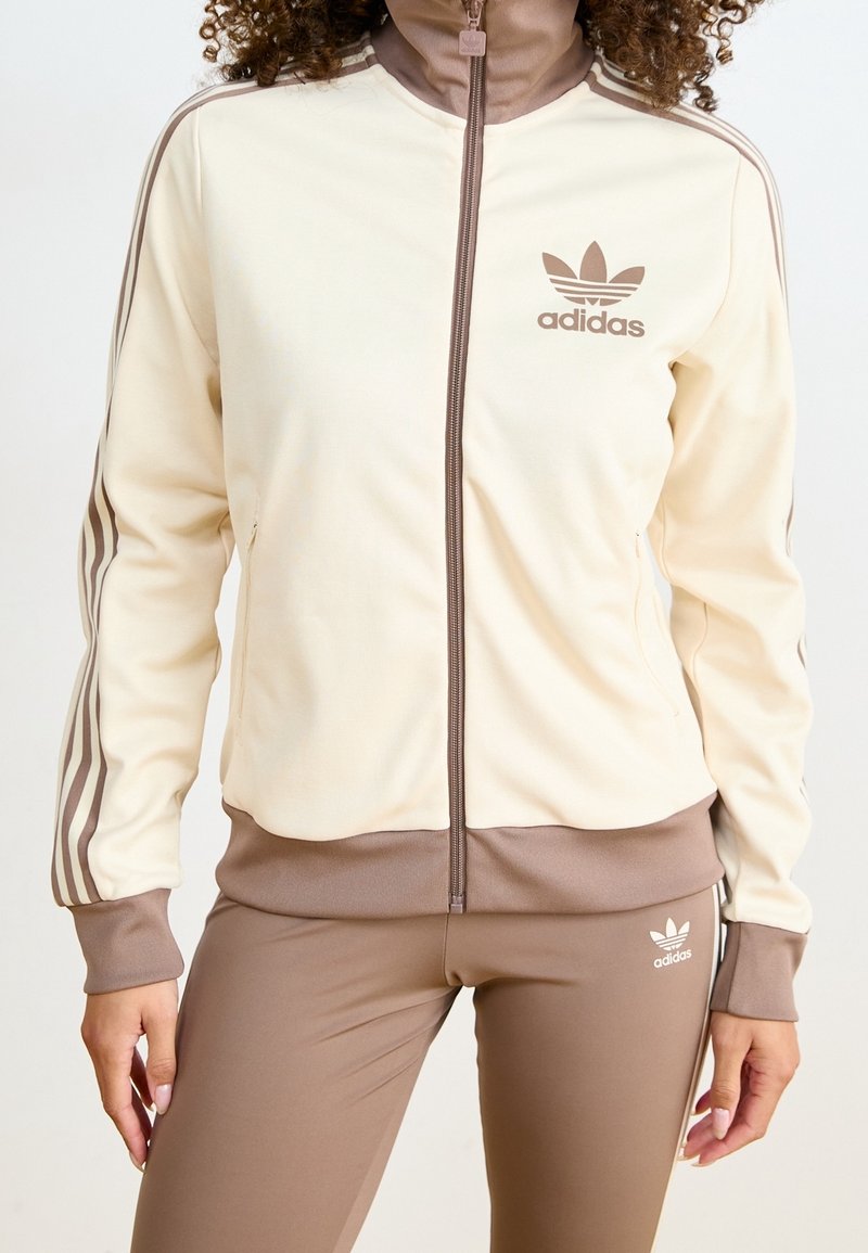 adidas Originals Tröja med dragkedja - beige