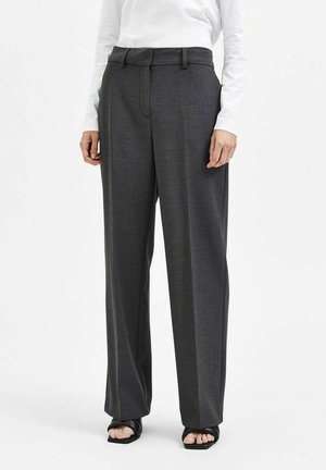 Trousers - mottled dark grey