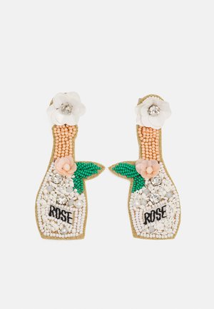 Fire & Glory FGGUNNI EARRINGS - Boucles d'oreilles - gold-coloured/white