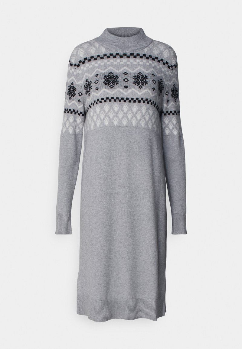 Vila Gebreide jurk lichtgrijs Vila Gebreide jurk lichtgrijs