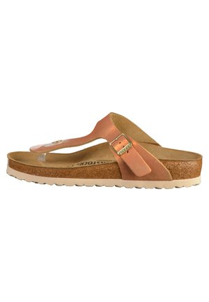 Birkenstock GIZEH - T-bar sandals - brown/copper/orange