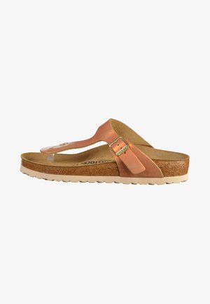 Birkenstock GIZEH - T-bar sandals - brown/copper/orange