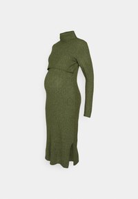 MLSUNIVA JUNE MIDI DRESS  - Obleka/pulover - winter moss