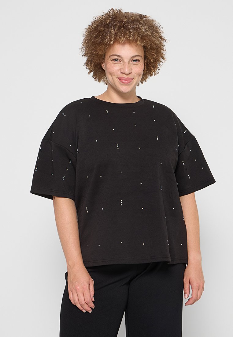 ONLY Carmakoma Sweater zwart