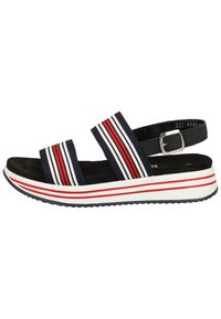 Remonte Sandals - navy-weiss-rot/pazifik 14