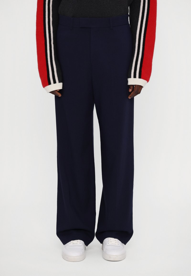 MSGM PANTALONE PANTS - Nadrágok - navy