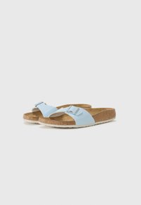 Birkenstock MADRID BF PATENT BABY BLUES - NARROW - Παντόφλες - baby blue