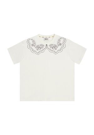 BIZUU, COLLARY - T-shirt print - off-white