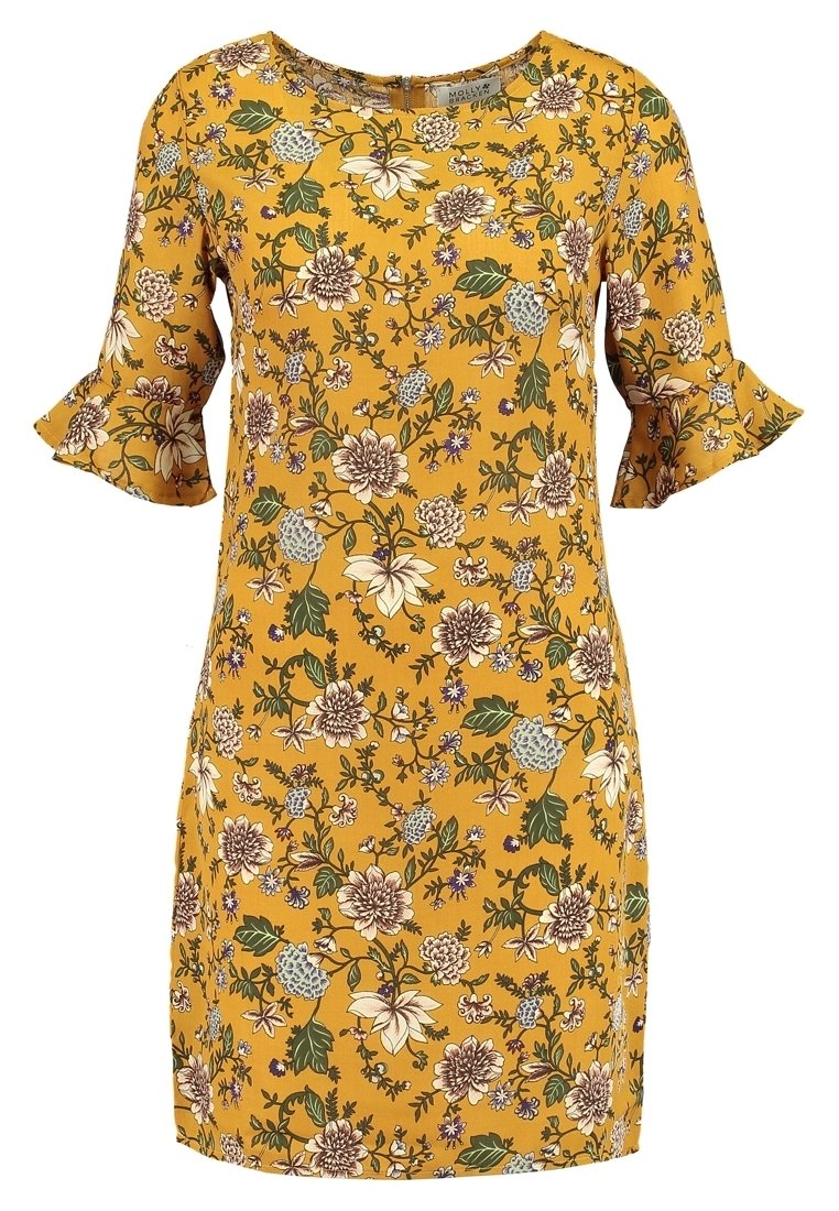 Robe Jaune Dentelle Molly Bracken - Taille S, Neuve Avec étiquettes, Longueur Genou
