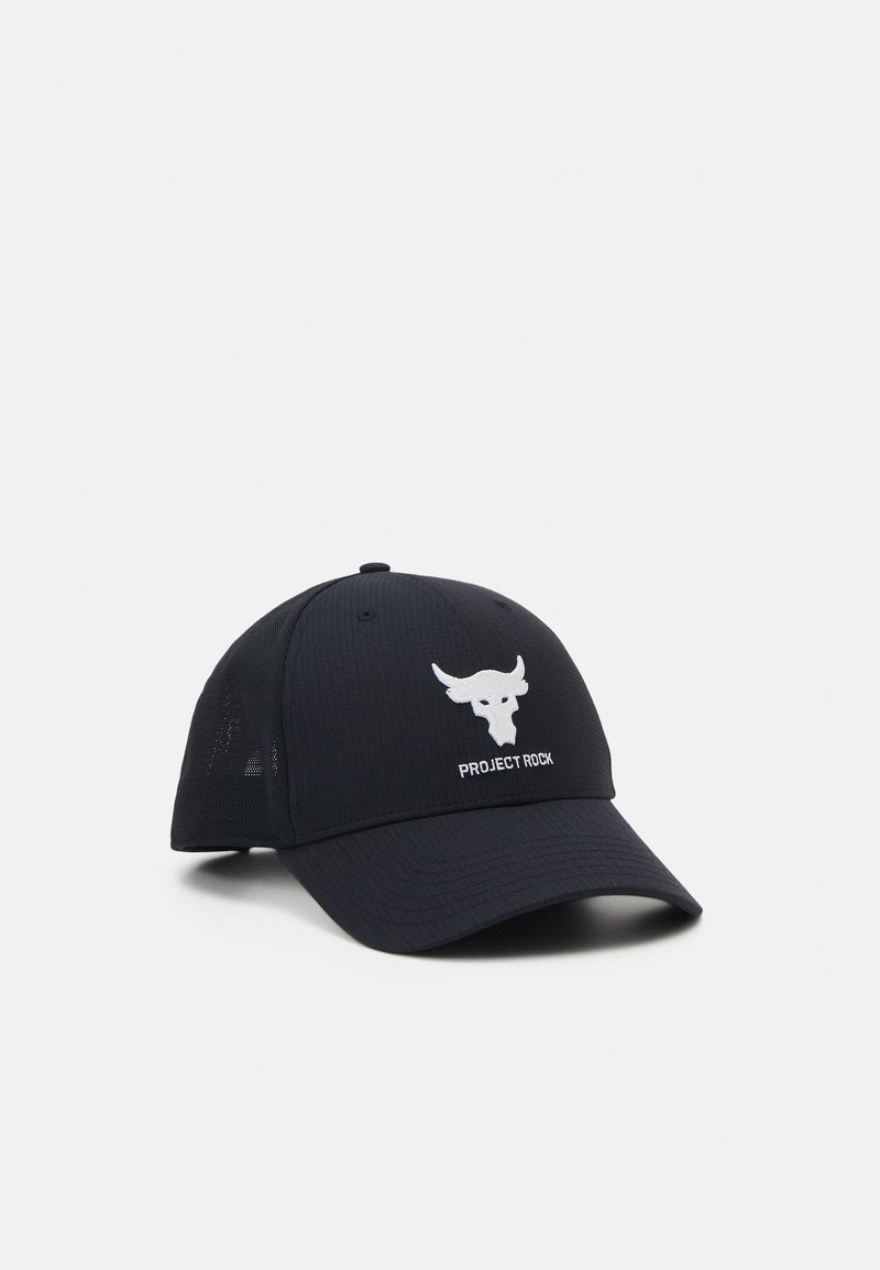 Under Armour PROJECT ROCK TRUCKER UNISEX - Cap - black/white