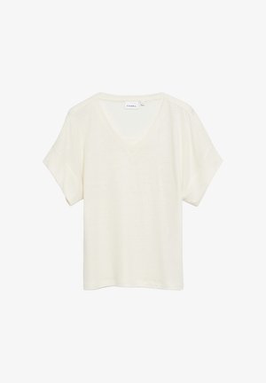 comma, T-SHIRT - T-Shirt basic - creme