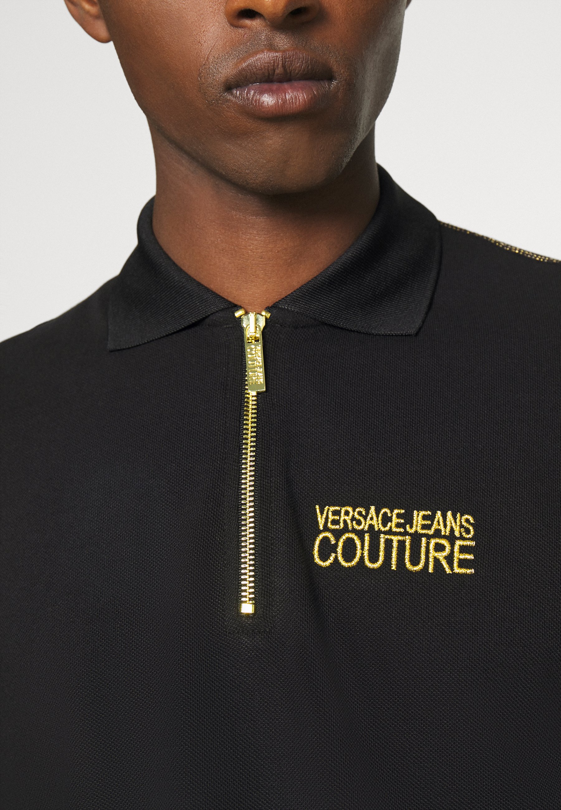 Versace Jeans Couture ZIP - Poloshirt - nero/zwart - Zalando.nl