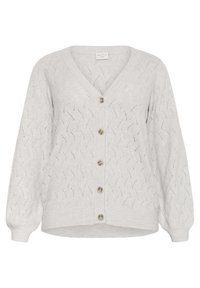 KCANITA - Adīta jaka - light grey melange