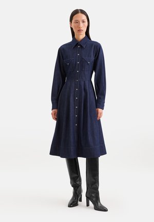 Seidensticker, SLIM - CANVAS - Vestito di jeans - dark blue