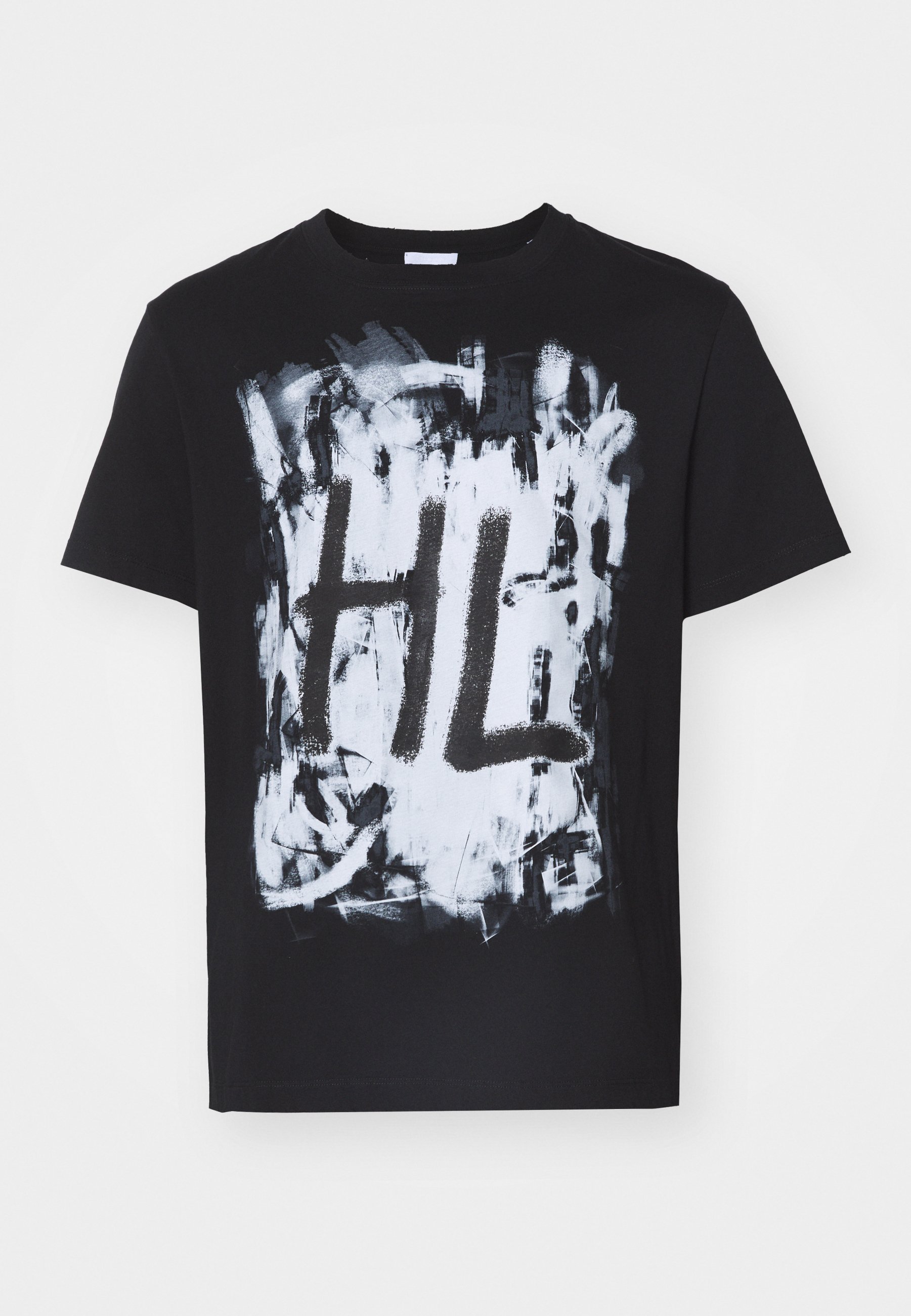 Helmut Lang SCRIBBLE - Print T-shirt - black/white/black - Zalando.ie
