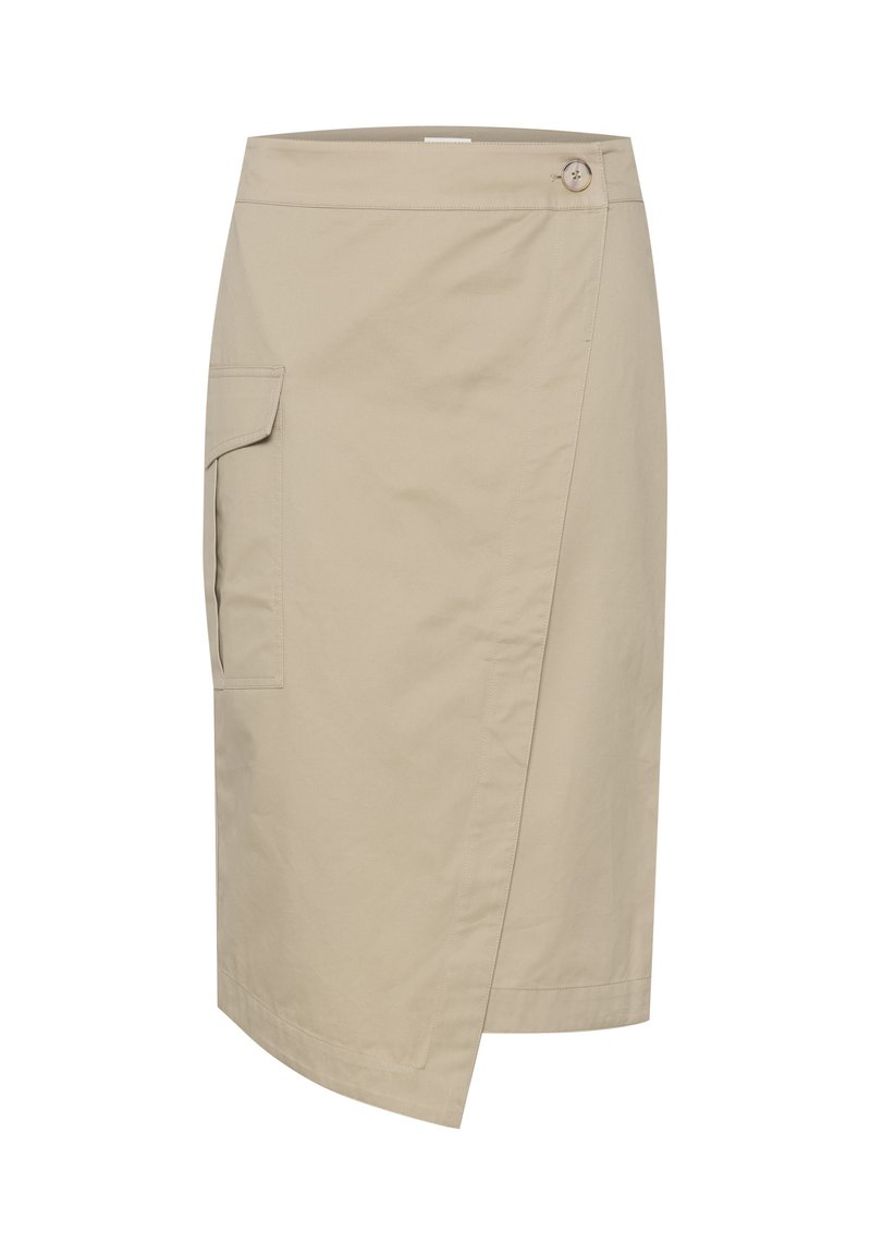 Kaffe Wikkelrok zandkleur