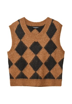 ARGYLE - Neule - camel