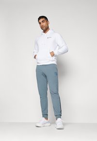 Champion ICONS HOODED SMALL LOGO - Jersey con capucha - white