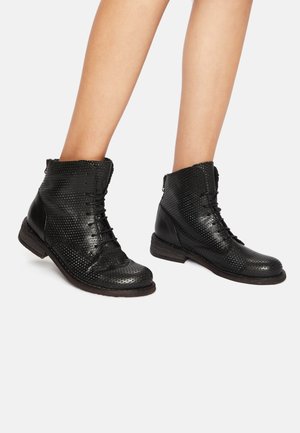 Bottines à lacets - calf black