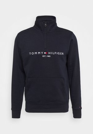 Tommy Hilfiger LOGO MOCKNECK - Športni pulover - desert sky