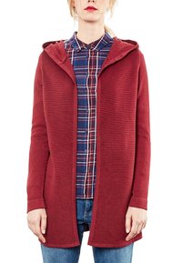 QS Cardigan - mottled bordeaux