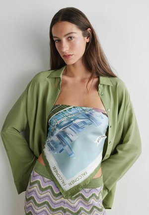 Falconeri, FALCONERI. - Tuch - dark green light blue