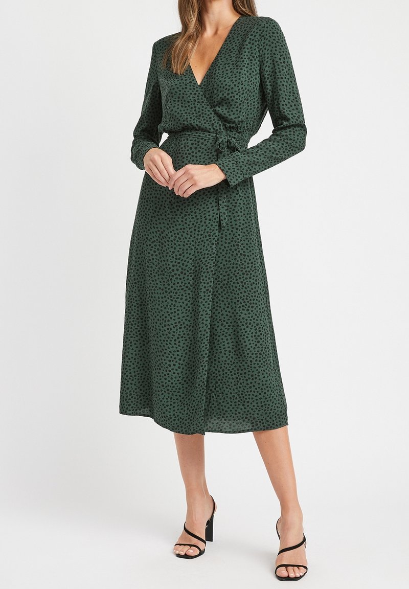 kookai green wrap dress Day - outdoor gear