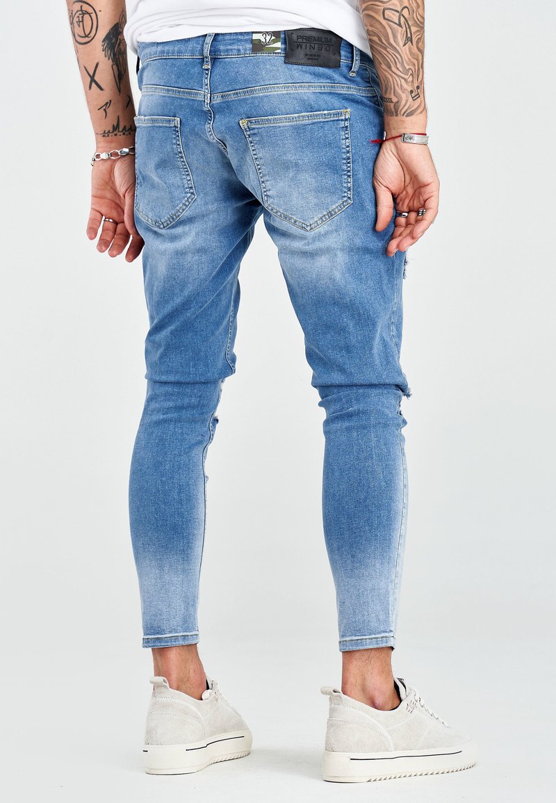 Herren Skinny Fit | 2Y PREMIUM CHECK Jeans Slim Fit blau - VL18806 Herren Skinny Fit | 2Y PREMIUM CHECK Jeans Slim Fit blau - VL18806