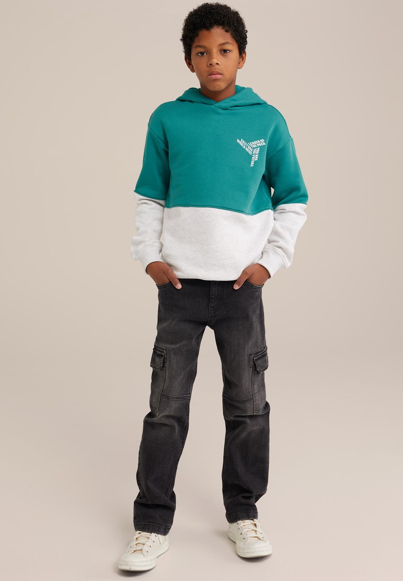 WE Fashion Hoodie petrol WE Fashion Hoodie petrol